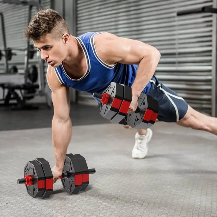 Adjustable Dumbbell Barbell Set