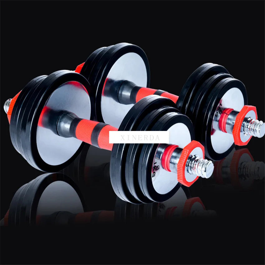 Steel Barbell Dumbbell Set