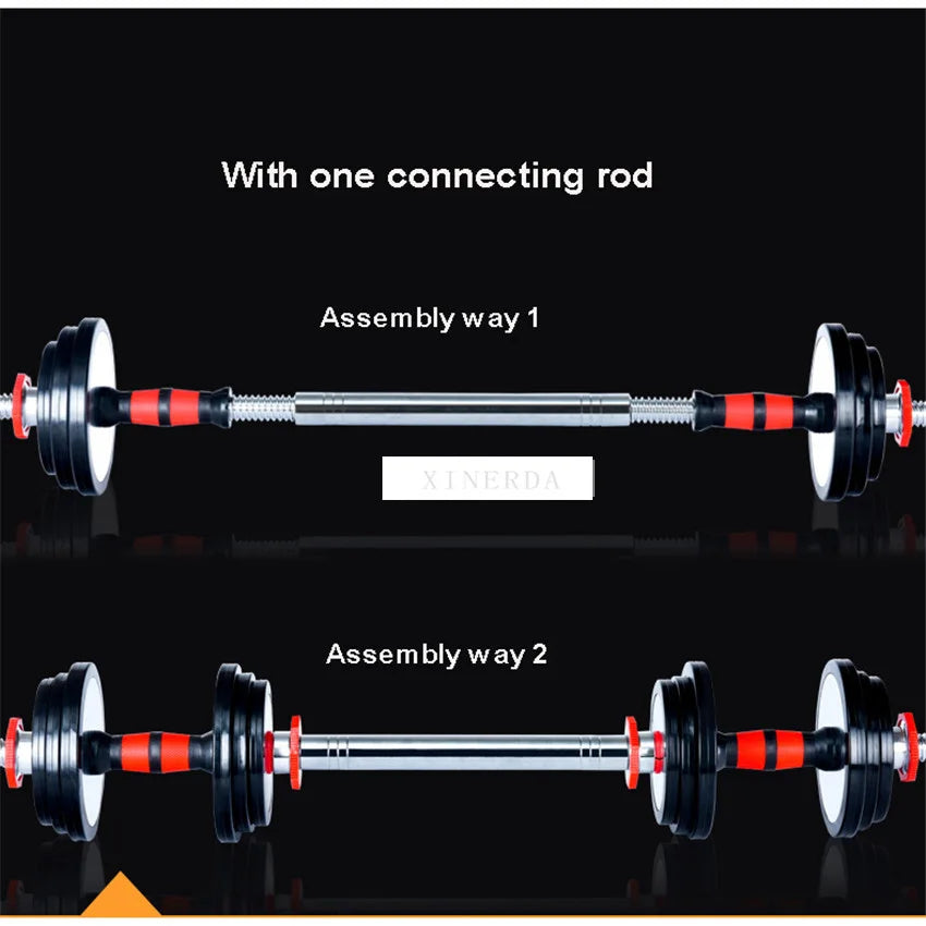 Steel Barbell Dumbbell Set