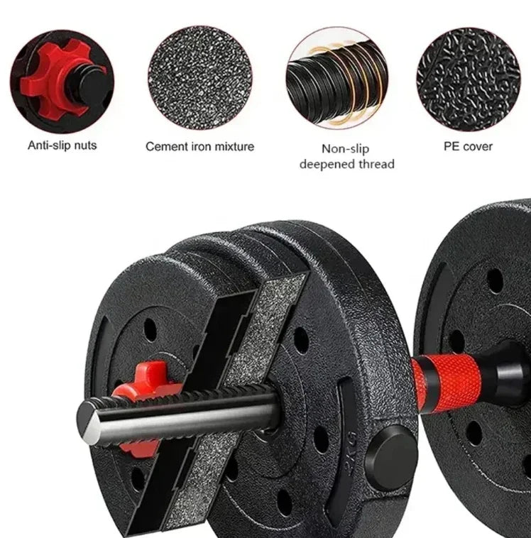Adjustable Cast Iron Dumbbells