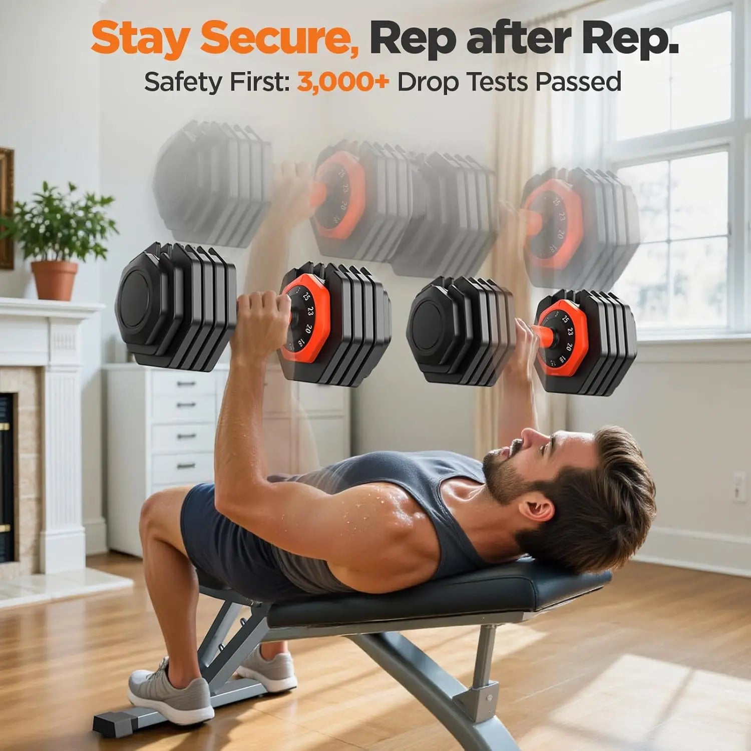 Adjustable Weight Dumbbells