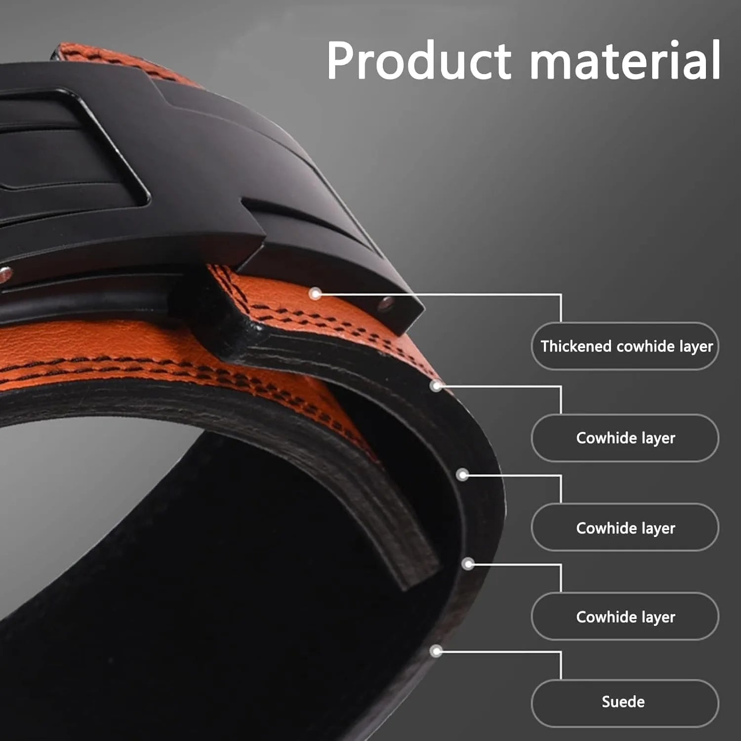 Leather Powerlifting Lever Belt