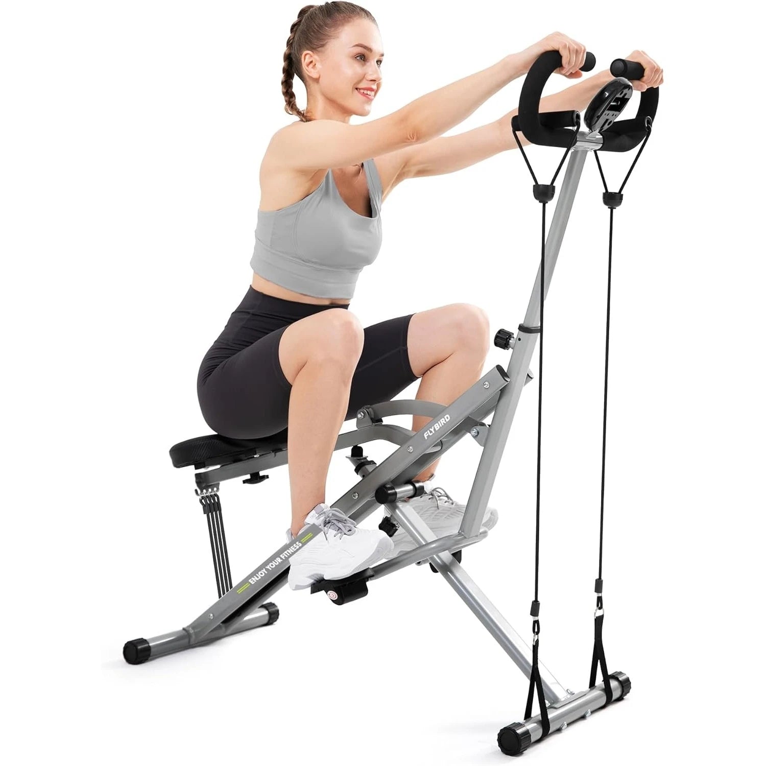 Foldable Squat Row Machine