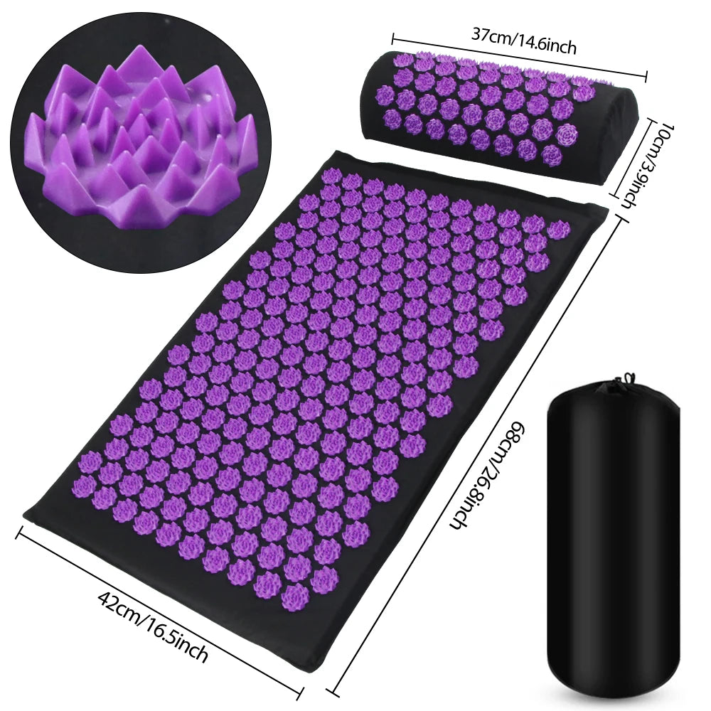 Acupressure Massage Mat Set