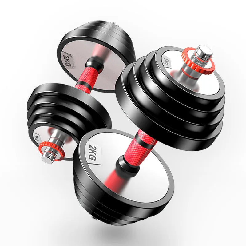 Steel Barbell Dumbbell Set