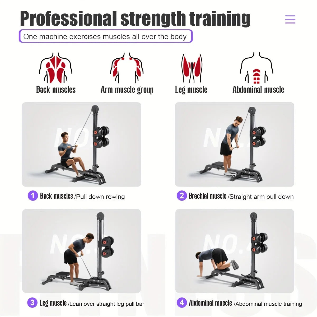 Multifunction Rowing Machine