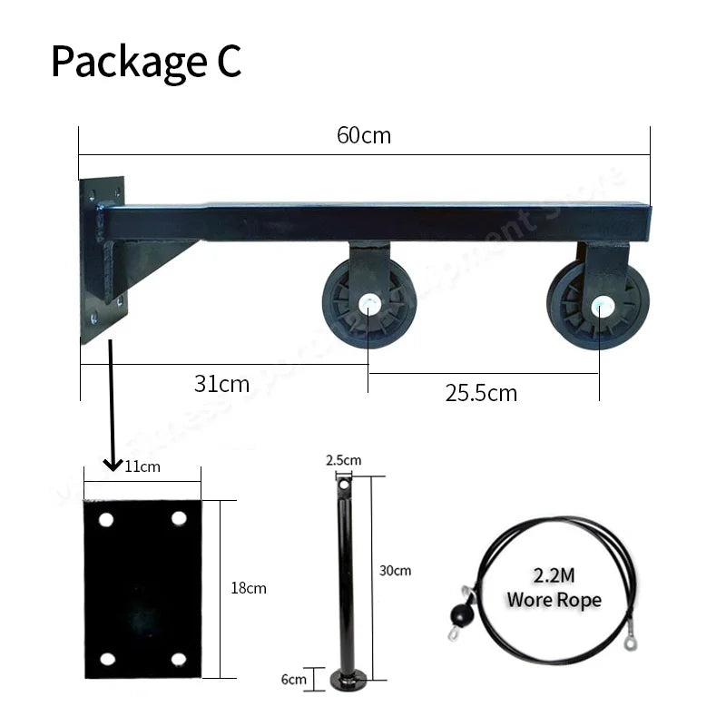 Wall Mounted Pulley System