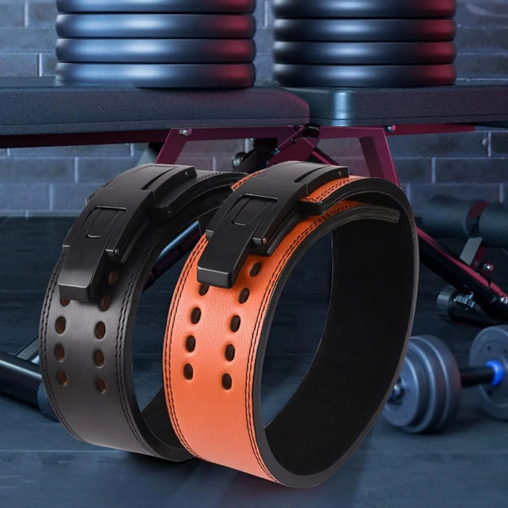 Leather Powerlifting Lever Belt