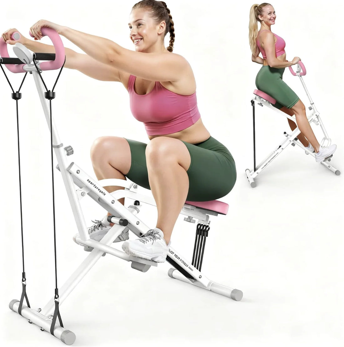 Foldable Squat Row Machine
