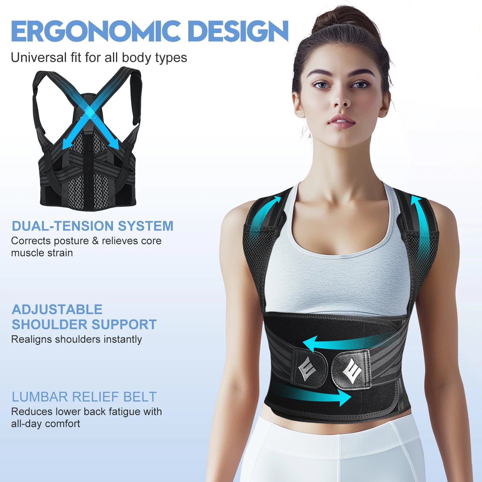 Adjustable Back Posture Brace