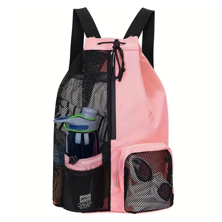 Mesh Drawstring Gym Backpack