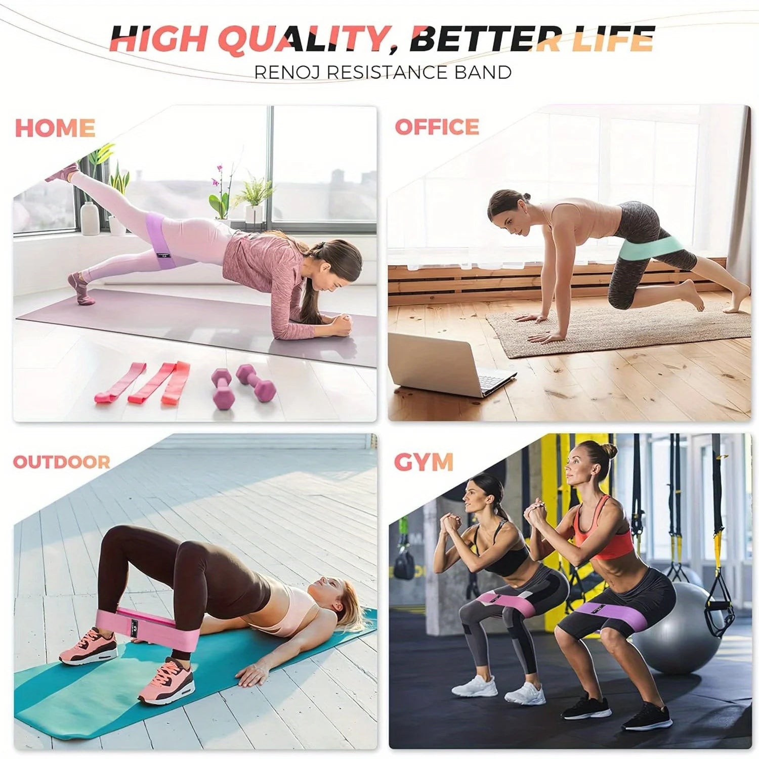 Fabric Booty Resistance Bands