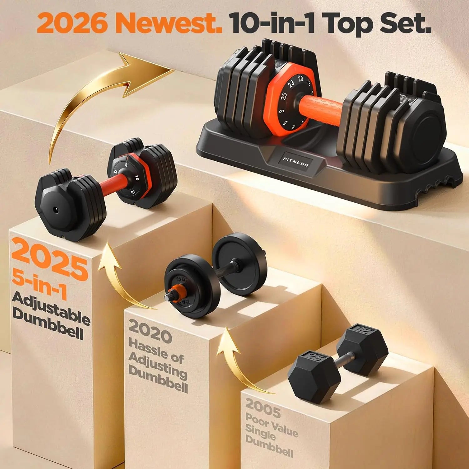 Adjustable Weight Dumbbells