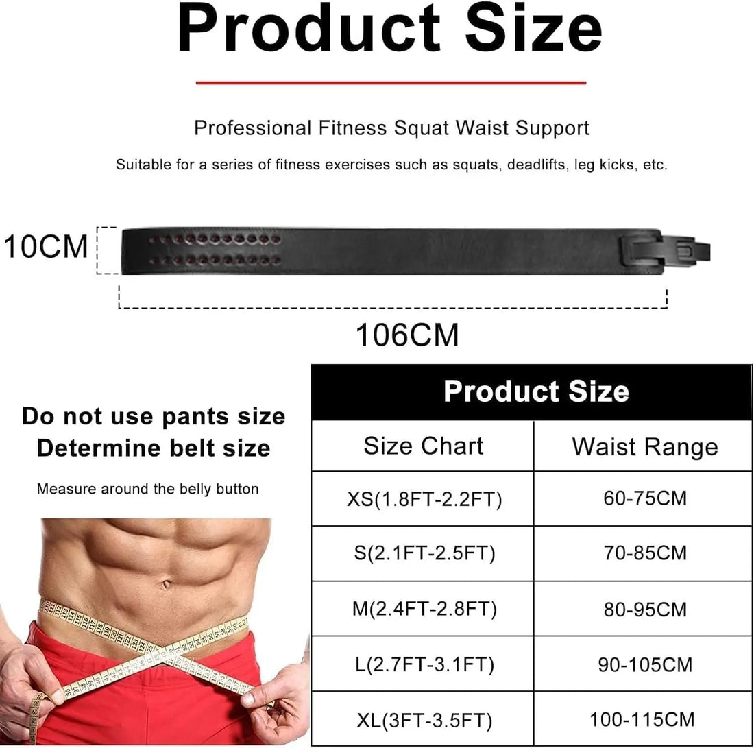 Leather Powerlifting Lever Belt