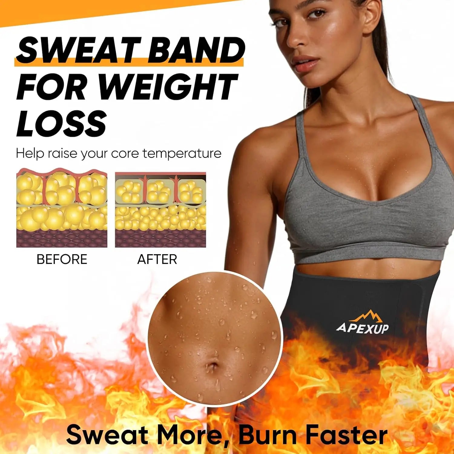 Sweat Waist Trainer Belt