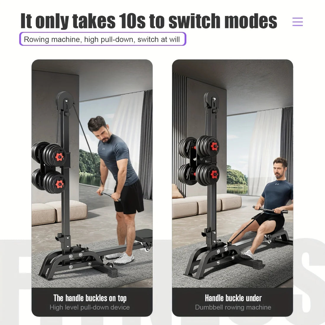 Multifunction Rowing Machine