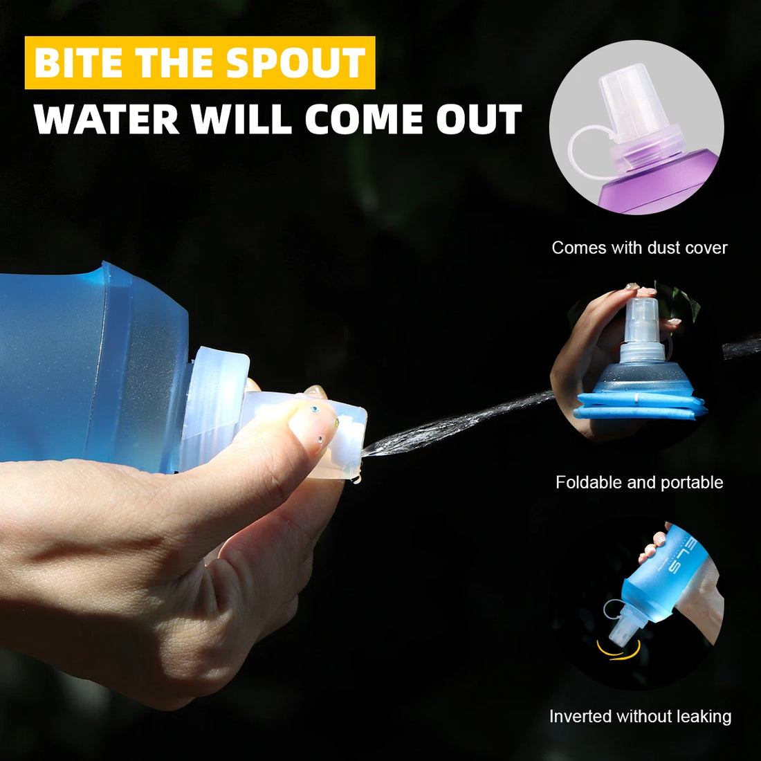 Foldable TPU Water Flask