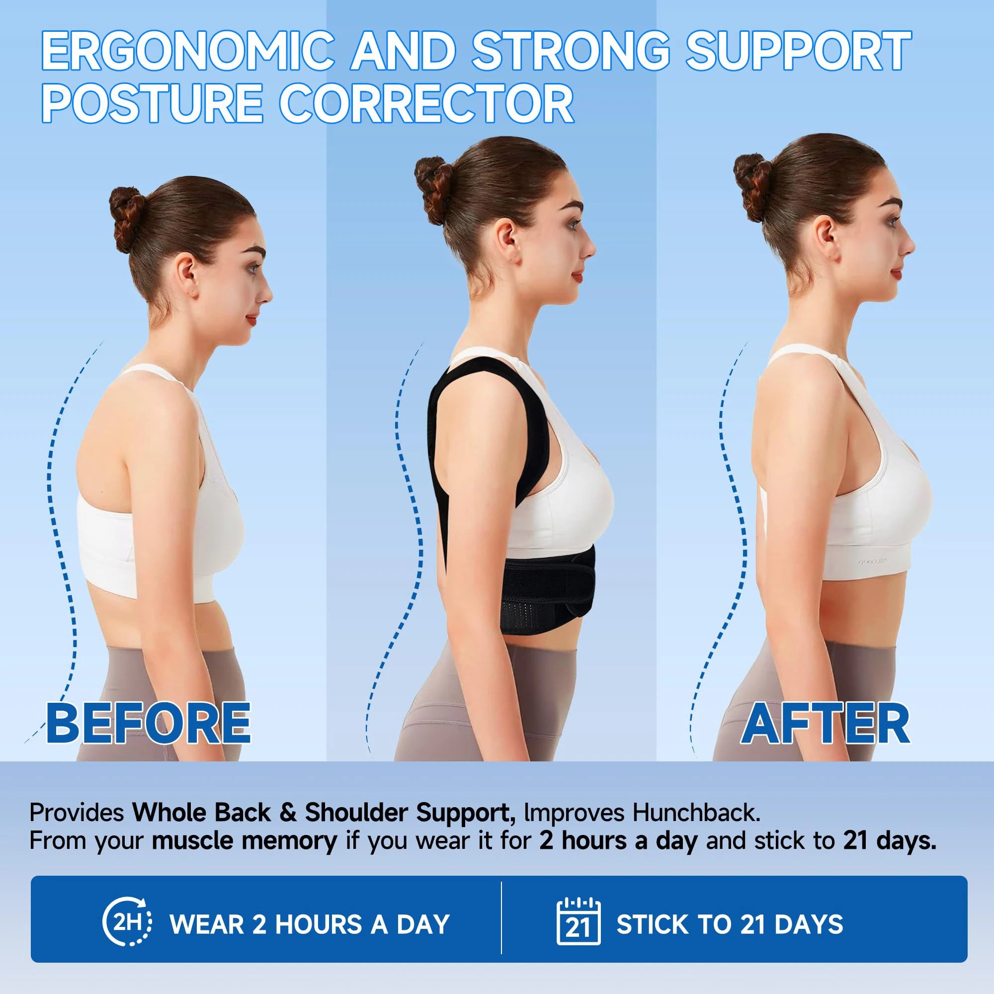 Adjustable Back Posture Brace