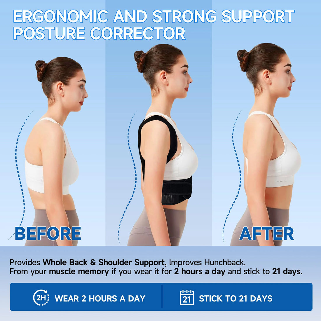 Adjustable Back Posture Brace